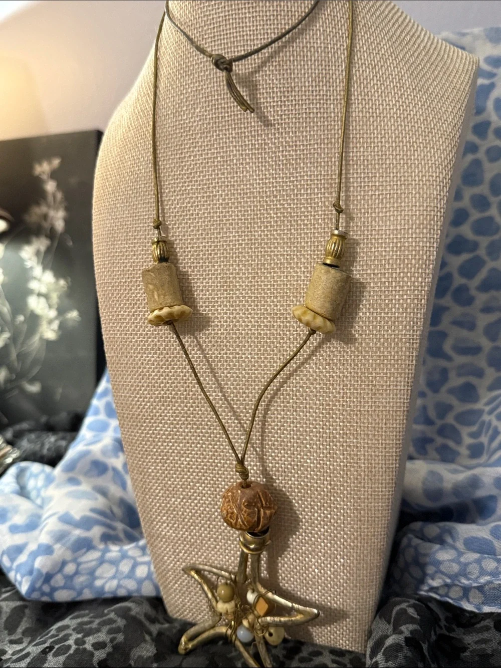 Gold Starfish Pendant Layered Necklace in Gold
